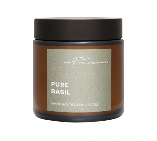 Свеча ароматическая Stella Fragrance Pure Basil 90 г Свеча ароматическая Stella Fragrance Pure Basil 90 г