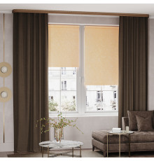 Штора сатен коричневая 180х260 см Legrand Софт (58093785)