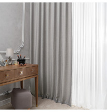 Штора рогожка серая 180х280 см Legrand Осло (58126148)