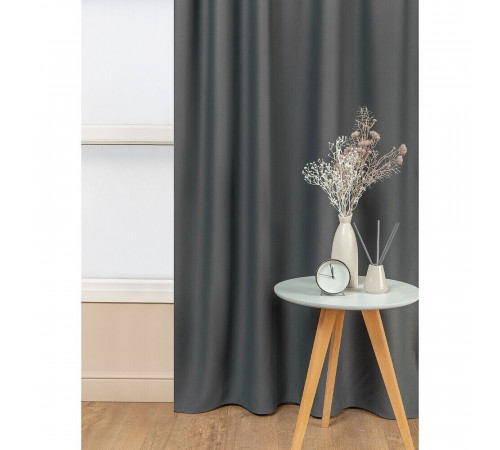Штора блэкаут графит 160х270 см Amore Mio (99106) Штора блэкаут графит 160х270 см Amore Mio (99106)