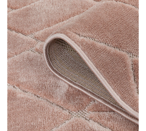 Ковер 0,8х1,5 м прямоугольный Soft розовый