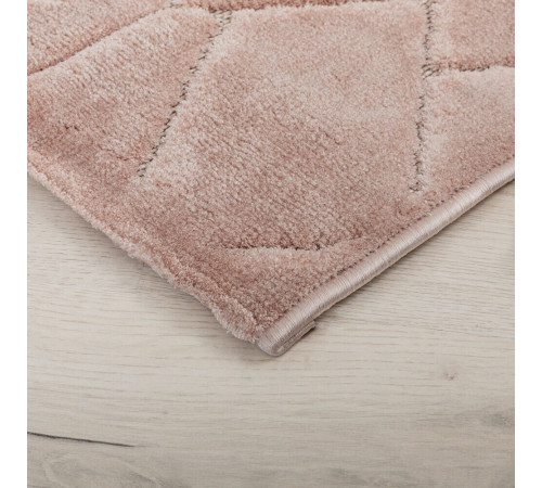 Ковер 0,8х1,5 м прямоугольный Soft розовый