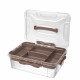 Контейнер для хранения Econova Grand Box (433224314) 390х290х124 мм 10 л с замком и органайзером