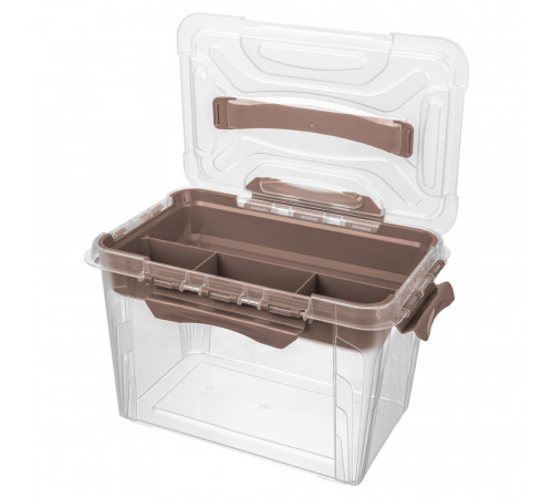 Контейнер для хранения Econova Grand Box (433224214) 290х190х180 мм 6,65 л с замком и органайзером Контейнер для хранения Econova Grand Box (433224214) 290х190х180 мм 6,65 л с замком и органайзером