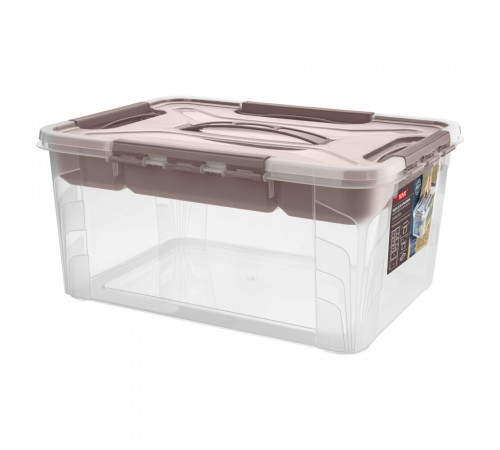 Контейнер для хранения Econova Grand Box (433224414) 390х290х180 мм 15,3 л с замком и органайзером Контейнер для хранения Econova Grand Box (433224414) 390х290х180 мм 15,3 л с замком и органайзером