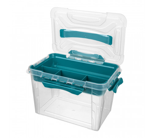 Контейнер для хранения Econova Grand Box (433224202) 290х190х180 мм 6,65 л с замком и органайзером Контейнер для хранения Econova Grand Box (433224202) 290х190х180 мм 6,65 л с замком и органайзером
