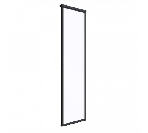 Дверь-купе 583x2452 мм белый снег/черный матовый Elegant Дверь-купе 583x2452 мм белый снег/черный матовый Elegant