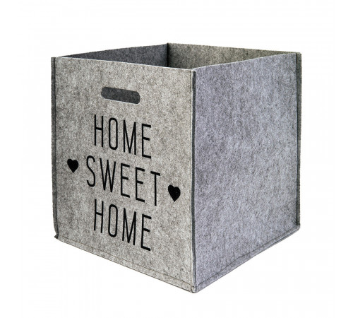 Органайзер для хранения Sweet Home 300х300х300 мм складной светло-серый Органайзер для хранения Sweet Home 300х300х300 мм складной светло-серый