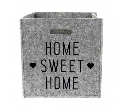 Органайзер для хранения Sweet Home 300х300х300 мм складной светло-серый Органайзер для хранения Sweet Home 300х300х300 мм складной светло-серый