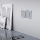 Умный выключатель сенсорный Werkel Minimir Home (a048324) двухклавишный скрытая установка серебро