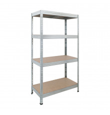 Стеллаж металлический серый AR Shelving Rivet Stabil 1800x900x450 мм 4 полки