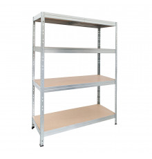 Стеллаж металлический серый AR Shelving Rivet Stabil 1800x1200x450 мм 4 полки
