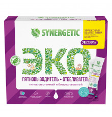 Средство Synergetic для удаления пятен с активным кислородом 25 стиков