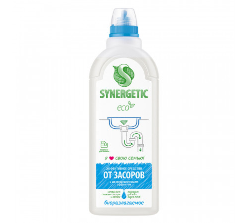 Средство Synergetic от засоров 1 л Средство Synergetic от засоров 1 л