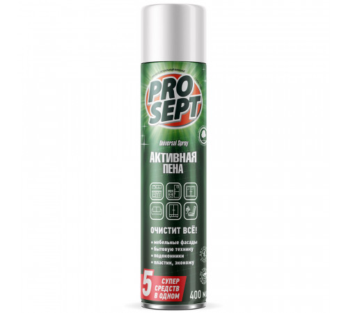 Средство Prosept Universal Spray чистящее Активная пена аэрозоль 400 мл