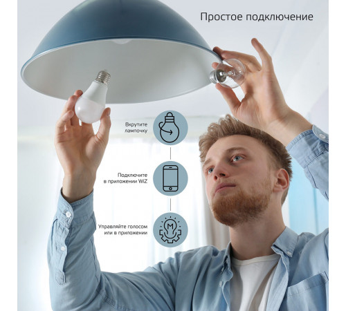 Лампа умная Gauss Smart Home светодиодная диммируемая E14 5 Вт теплый/холодный 2700-6500 К IP20 свеча Лампа умная Gauss Smart Home светодиодная диммируемая E14 5 Вт теплый/холодный 2700-6500 К IP20 свеча