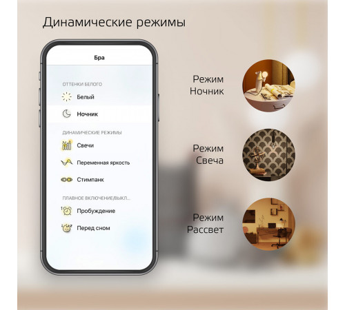 Лампа умная Gauss Smart Home филаментная диммируемая E14 4,5 Вт теплый/холодный 2000-2700 К IP20 свеча Лампа умная Gauss Smart Home филаментная диммируемая E14 4,5 Вт теплый/холодный 2000-2700 К IP20 свеча