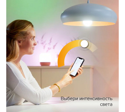 Лампа умная Gauss Smart Home светодиодная диммируемая E27 10 Вт теплый 2700 К IP20 груша Лампа умная Gauss Smart Home светодиодная диммируемая E27 10 Вт теплый 2700 К IP20 груша