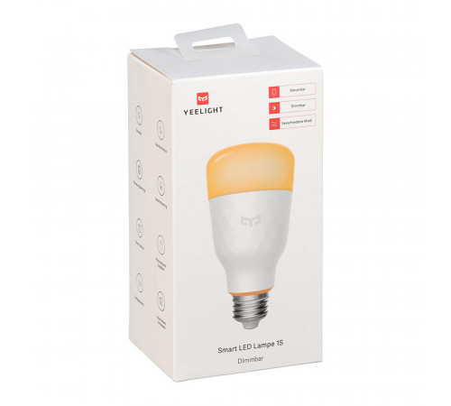Лампа умная светодиодная Yeelight E27 8,5 Вт 800 Лм 180-260 В груша матовая (1 шт.) Лампа умная светодиодная Yeelight E27 8,5 Вт 800 Лм 180-260 В груша матовая (1 шт.)
