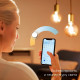 Лампа умная Gauss Smart Home филаментная диммируемая E14 4,5 Вт теплый/холодный 2000-6500 К IP00 свеча на ветру