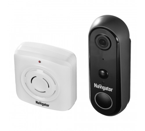 Умный звонок Navigator Smart Home NSH-DB-01 беспроводной черный Умный звонок Navigator Smart Home NSH-DB-01 беспроводной черный