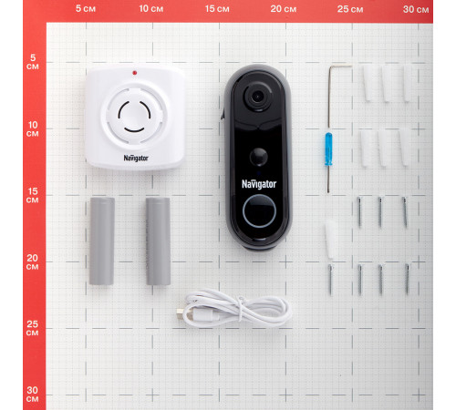 Умный звонок Navigator Smart Home NSH-DB-01 беспроводной черный Умный звонок Navigator Smart Home NSH-DB-01 беспроводной черный