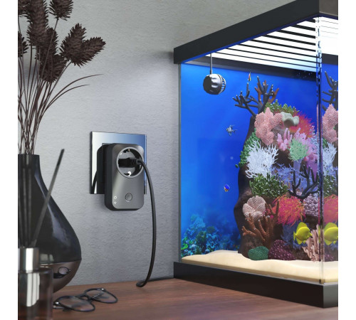 Умная розетка Elektrostandard Minimir Home (a054336) черная матовая с заземлением Умная розетка Elektrostandard Minimir Home (a054336) черная матовая с заземлением