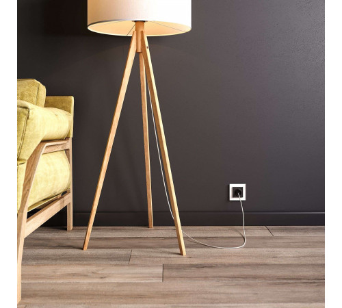 Умная розетка Werkel Minimir Home (a056422) скрытая установка черная с заземлением