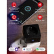 Умная розетка EKF Connect (RCS-2-WF) черная с заземлением
