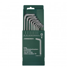 Набор шестигранных ключей Jonnesway Torx 10-50 мм (H08MTP09S) (9 шт.)