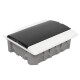 Щит распределительный встраиваемый EKF SlimBox PROxima ЩРВ-П-12 пластиковый IP41 285х90х230 мм 12 модулей прозрачная дверь серый