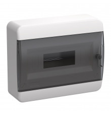 Щит распределительный навесной IEK Tekfor ЩРН-П-12 пластиковый IP41 240х102х290 мм 12 модулей прозрачная дверь