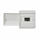 Щит распределительный встраиваемый IEK Tekfor ЩРВ-П-8 пластиковый IP41 240х102х218 мм 8 модулей непрозрачная дверь