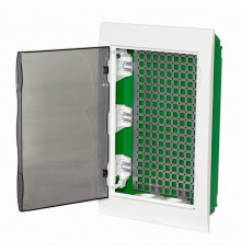 Щит слаботочный встраиваемый Systeme Electric City9 Box пластиковый IP40 474х306х109 мм 36 модулей прозрачная дверь