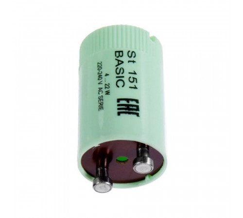 Стартер для люминесцентных ламп 2Р Osram ST 151 Basic 4-22 Вт 220 В (4008321364920)