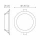 Светильник встраиваемый светодиодный с драйвером белый 10 Вт 4000К IP20 Gauss Elementary Downlight (997420209)
