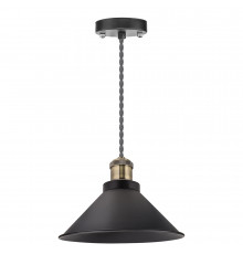 Светильник подвесной Navigator NIL-WF02-008 E27 60 Вт черный/бронза IP20 (61536)