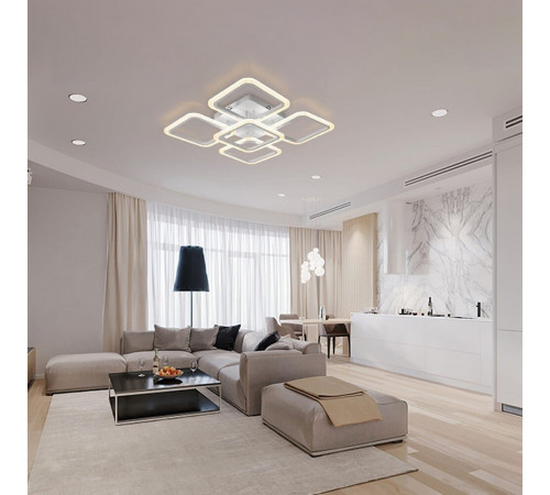 Люстра светодиодная потолочная IN HOME Elegant Aris-W-BG 90 Вт 3000-6500К 30 кв.м (4690612043258) Люстра светодиодная потолочная IN HOME Elegant Aris-W-BG 90 Вт 3000-6500К 30 кв.м (4690612043258)