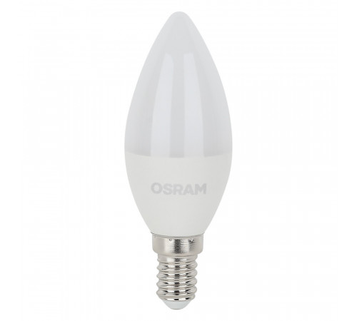 Лампа светодиодная Osram Е14 4000К 7 Вт 600 Лм 230 В свеча матовая Лампа светодиодная Osram Е14 4000К 7 Вт 600 Лм 230 В свеча матовая