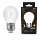 Лампа светодиодная филаментная Gauss Filament E27 3000К 9 Вт 590 Лм 185-265 В шар G45 прозрачная