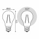 Лампа светодиодная филаментная Gauss Filament E27 2700К 20 Вт 1800 Лм 185-265 В груша A60 прозрачная