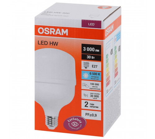 Лампа светодиодная Osram E27 6500К 30 Вт 3000 Лм 140-265 В матовая