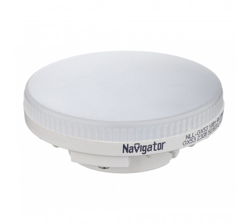 Лампа светодиодная Navigator GX53 2700К 10 Вт 750 Лм 220 В таблетка матовая диммируемая