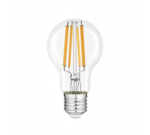 Лампа светодиодная филаментная Gauss Filament E27 2700К 20 Вт 1800 Лм 185-265 В груша A60 прозрачная Лампа светодиодная филаментная Gauss Filament E27 2700К 20 Вт 1800 Лм 185-265 В груша A60 прозрачная