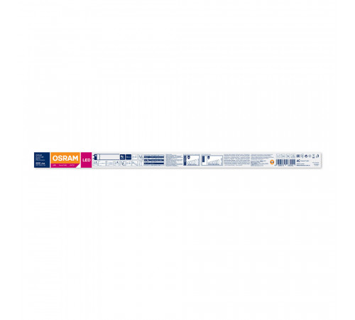 Лампа светодиодная Osram G13 T8 9 Вт 4000К нейтральный свет 220-230 В трубка 600 мм Лампа светодиодная Osram G13 T8 9 Вт 4000К нейтральный свет 220-230 В трубка 600 мм