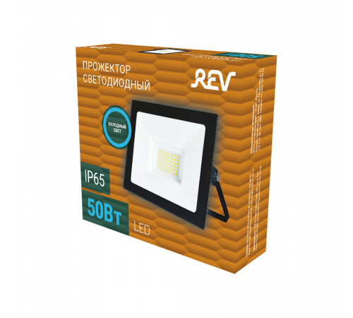 Прожектор светодиодный Rev ДО-50 6500К 50 Вт IP65 серый Прожектор светодиодный Rev ДО-50 6500К 50 Вт IP65 серый