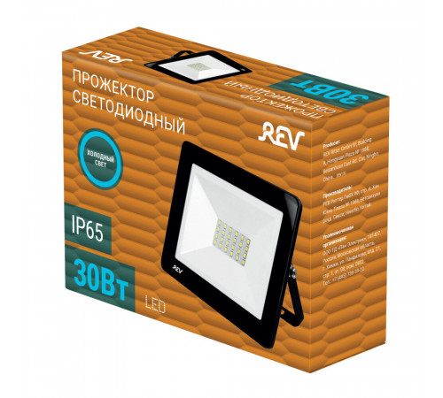 Прожектор светодиодный Rev ДО-30 6500К 30 Вт IP65 серый Прожектор светодиодный Rev ДО-30 6500К 30 Вт IP65 серый
