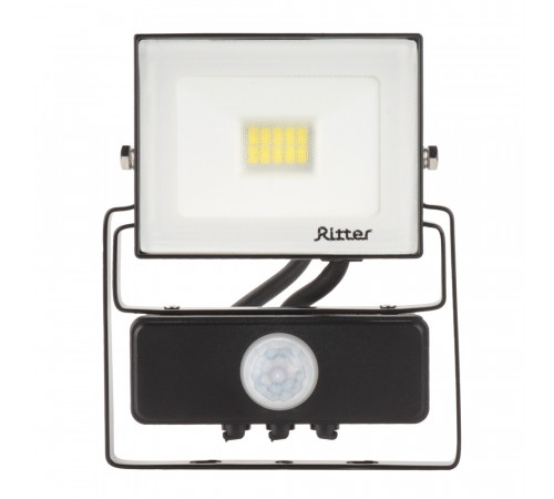 Прожектор светодиодный Ritter Profi 6500К 20 Вт IP65 с датчиком движения черный Прожектор светодиодный Ritter Profi 6500К 20 Вт IP65 с датчиком движения черный