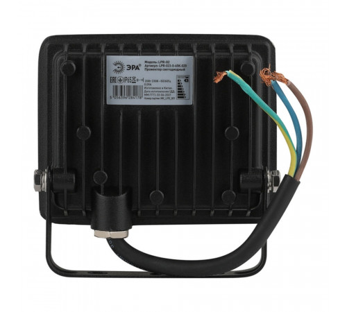 Прожектор светодиодный Эра LPR-02 6500К 20 Вт IP65 черный Прожектор светодиодный Эра LPR-02 6500К 20 Вт IP65 черный