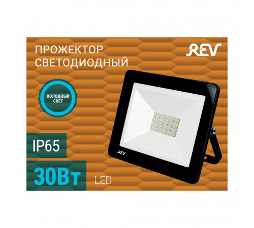 Прожектор светодиодный Rev ДО-30 6500К 30 Вт IP65 серый Прожектор светодиодный Rev ДО-30 6500К 30 Вт IP65 серый